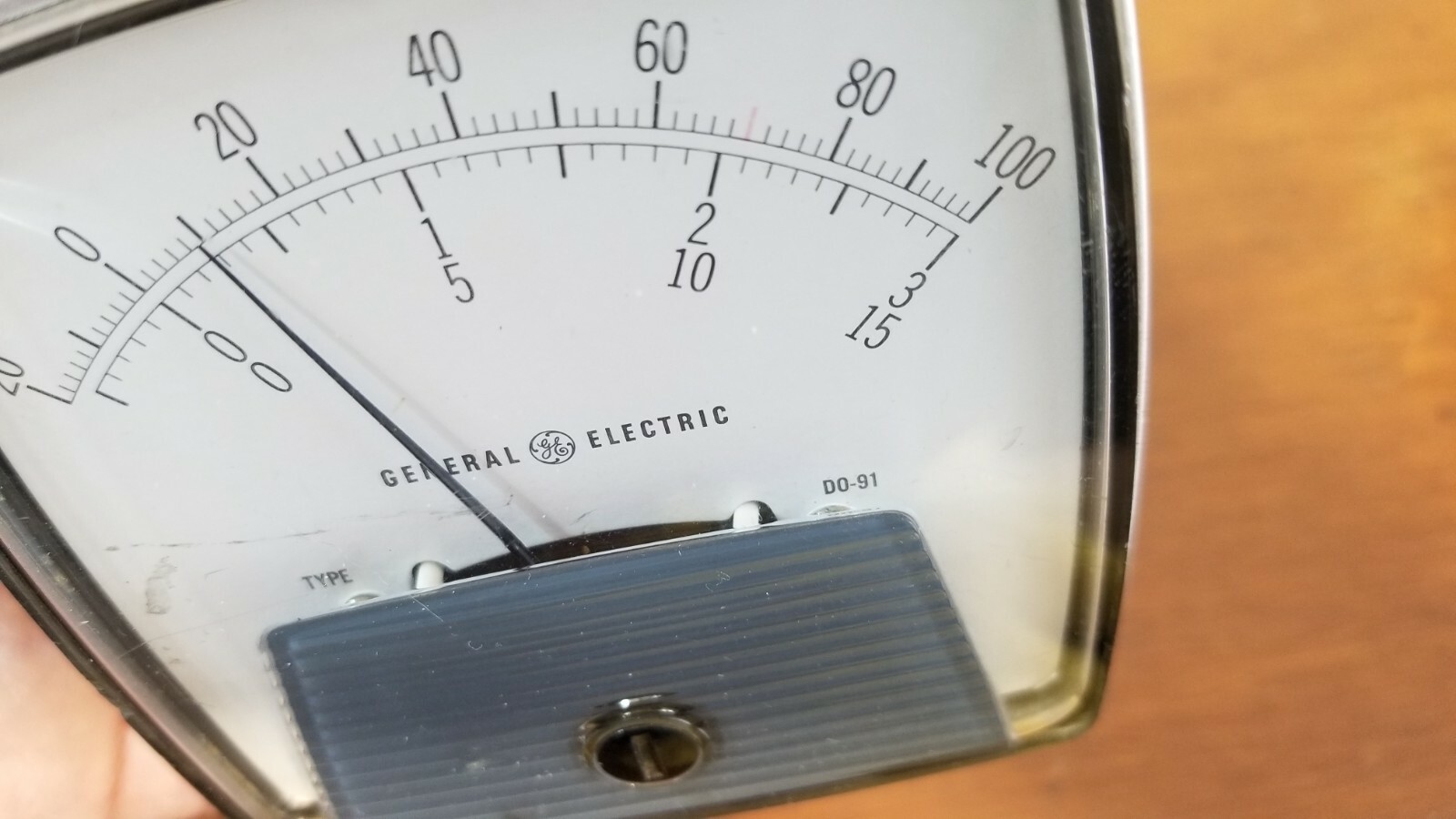 GENERAL ELECTRIC TYPE DO-91 PANEL METER MILLIAMPERES