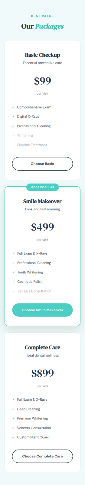 Dental Clinic Website – Professional HTML Landing Page – Medical – Responsive