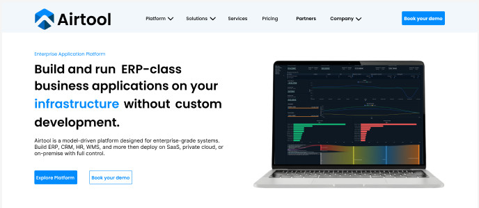 ERP CRM SaaS Website Template | Figma UI Kit | Enterprise Business Landing Page