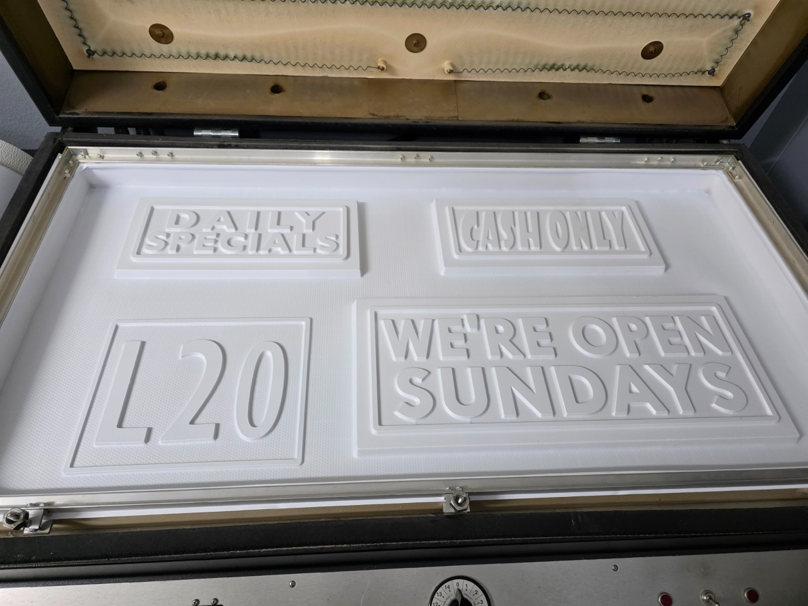 Sign Vacuum Forming Machine, Molds & More (COMPLETE BUSINESS)