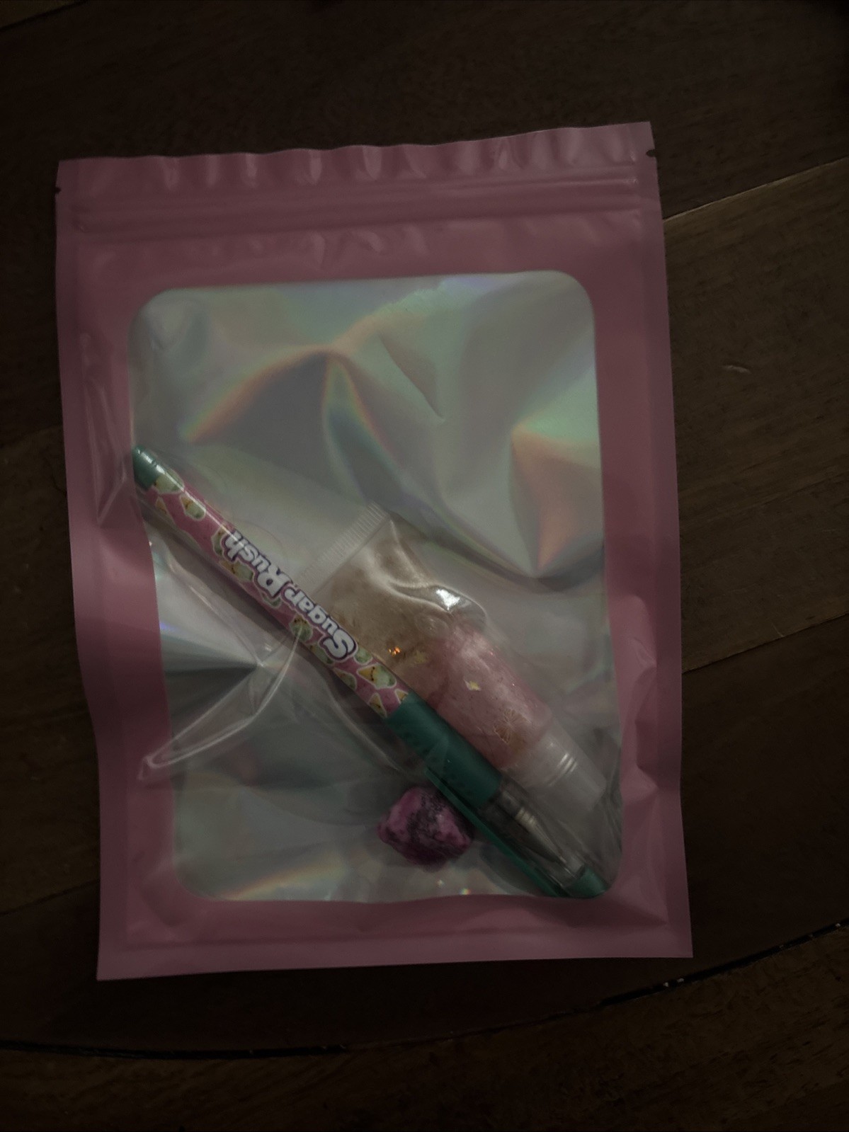 Pink and Purple Homemade Lip Gloss with Extra Accessories