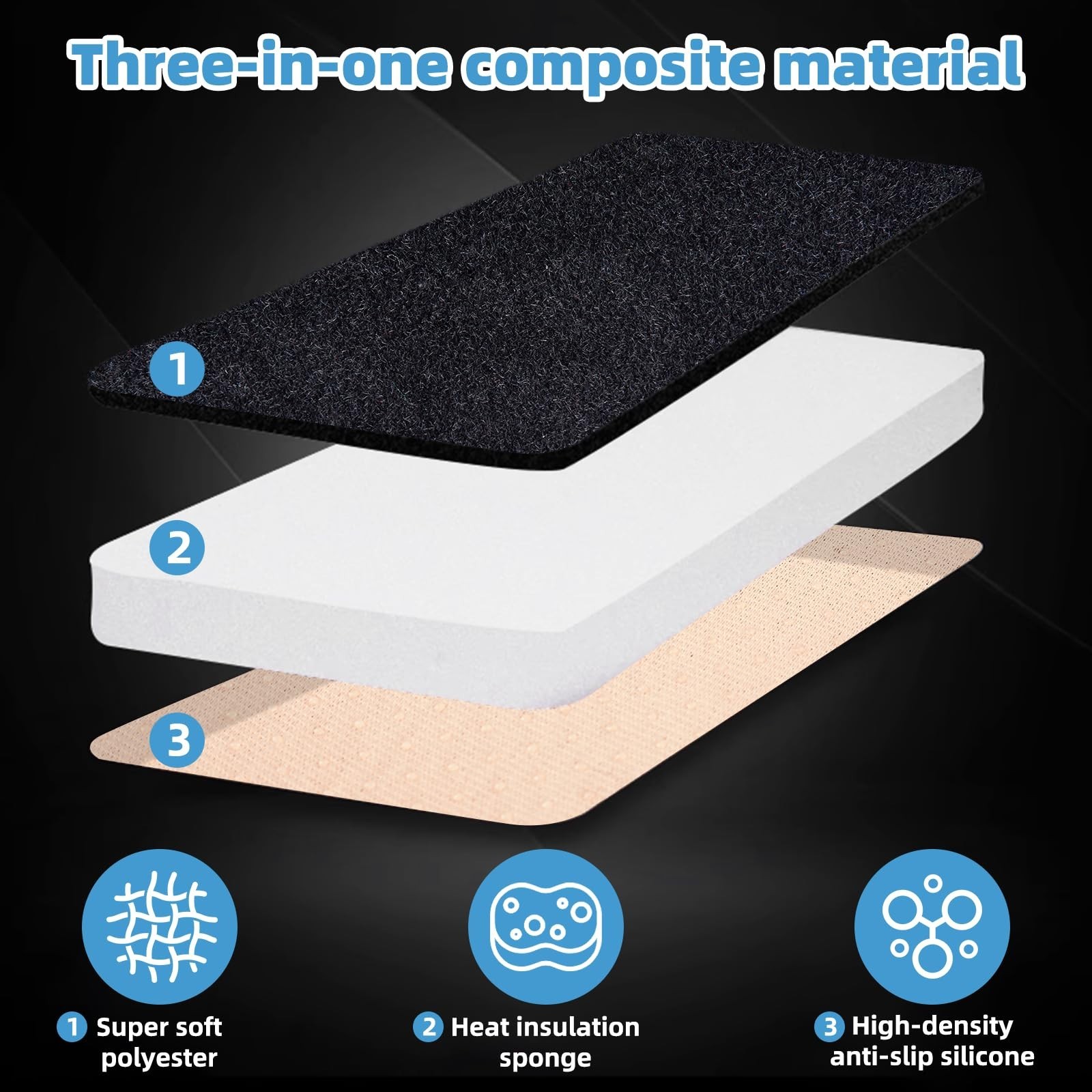 Dash Cover Mat Compatible with Toyota Tundra 2007-2013 Non-Slip Dashboard Cov…