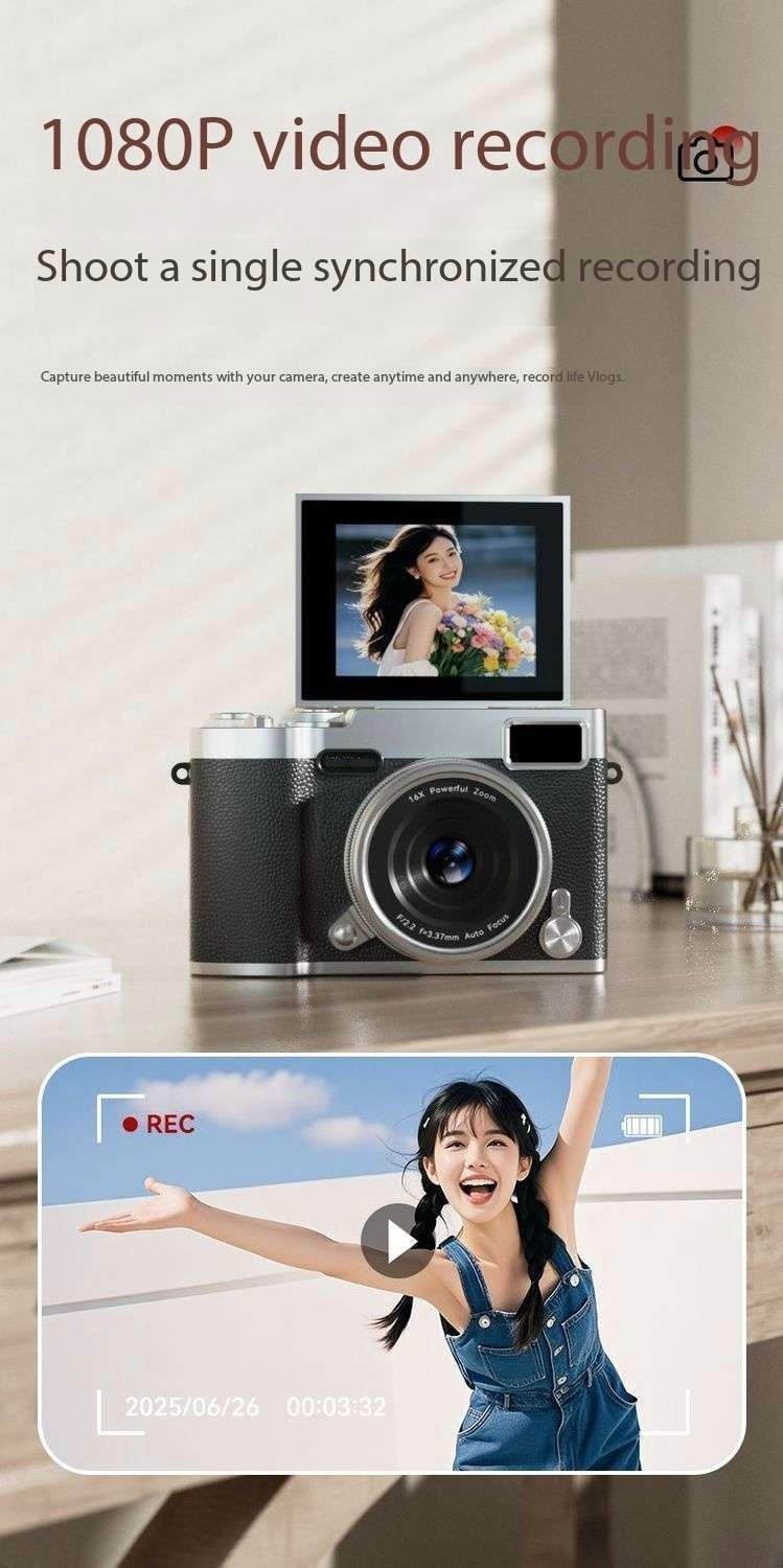9600w正品学生校园版翻盖自拍180度CCD相机高清数码相机旅游便携