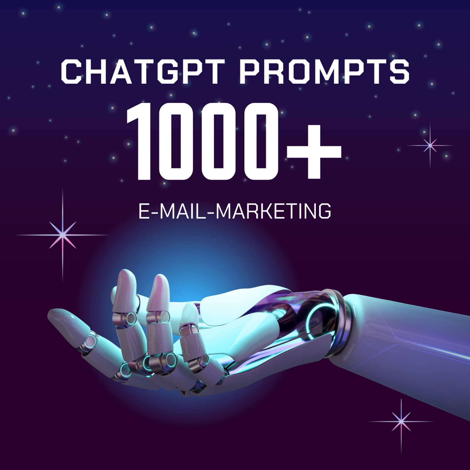 1000+ ChatGPT Prompts E-Mail Marketing in Englisch mit PLR Rechte