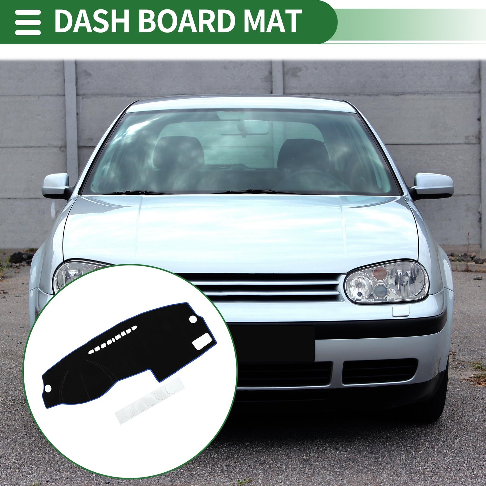 Motoforti Dash Cover, Non-Slip Dashboard Carpet Mat for Volkswagen Golf 4 MK4…