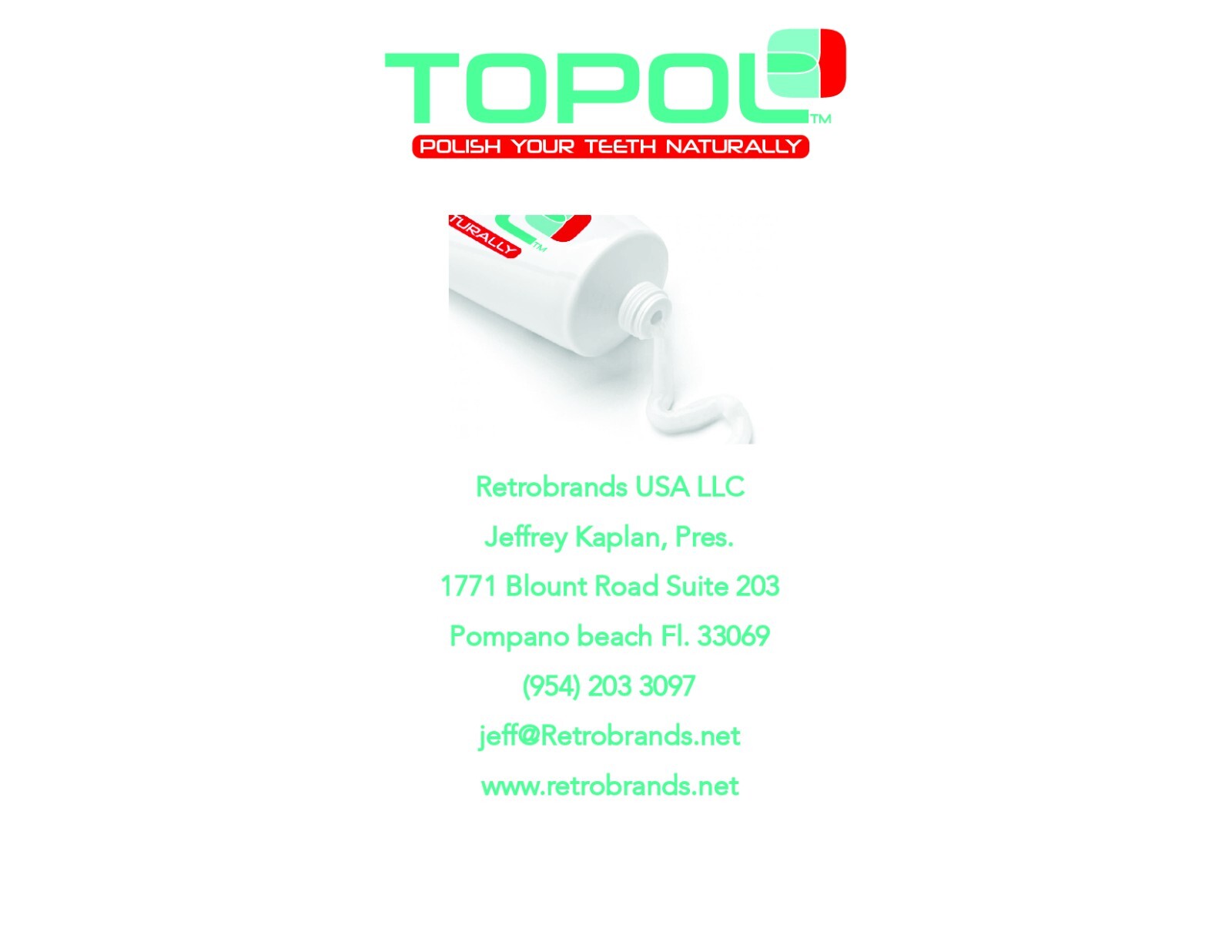 TOPOL- ICONIC TOOTH POLISH- PERSONAL CARE – TRADEMARK FOR LICENSE/SALE