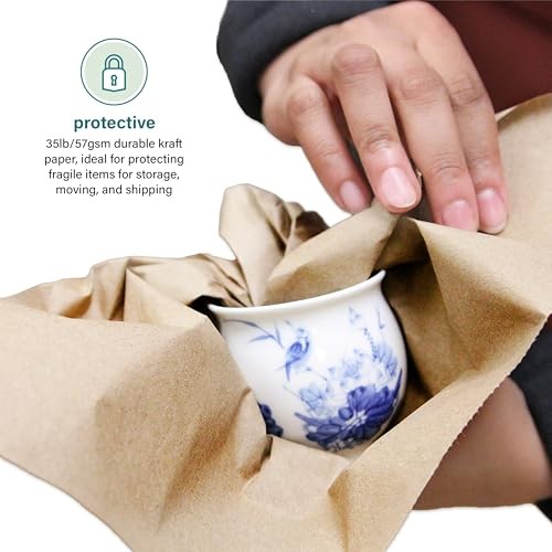 1500 Brown Packing Paper Sheets 14.5×11 Kraft Moving Shipping Void Fill Elementr