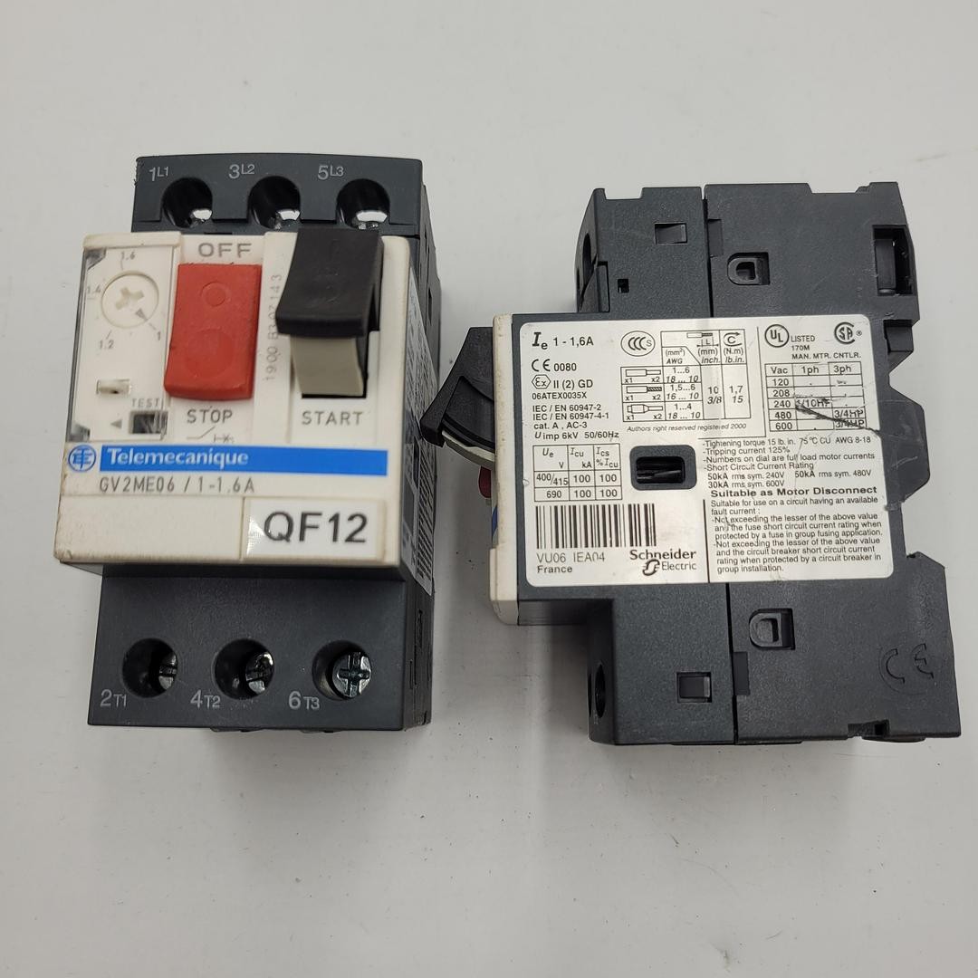 Telemecanique GV2ME06 / 1 – 1.6A manual motor starter