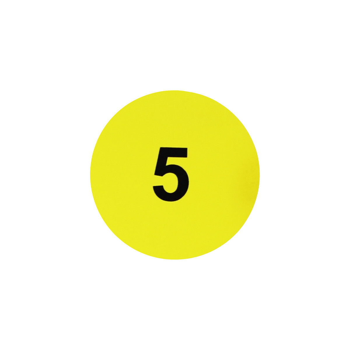 Yellow & Black Consecutive Number Inventory Labels 1 – 1000 | 1″ inch Round