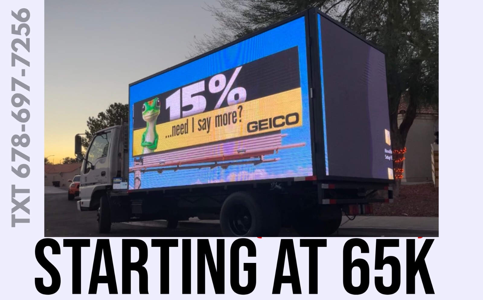 Digital Led billboard Advertising Truck P5 All Weather Proof Turn Key Truck