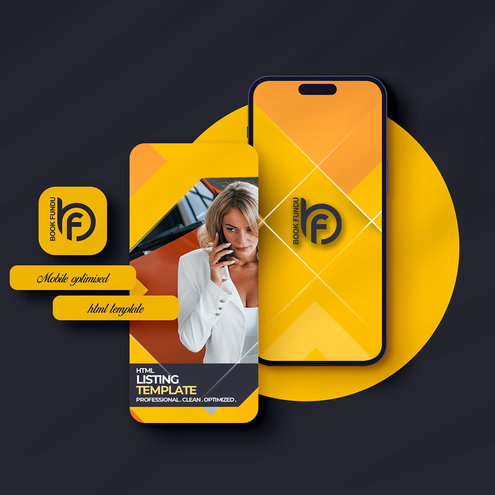 HTML eBay Listing Template & Store Branding | Dark Theme | Car & Automotive