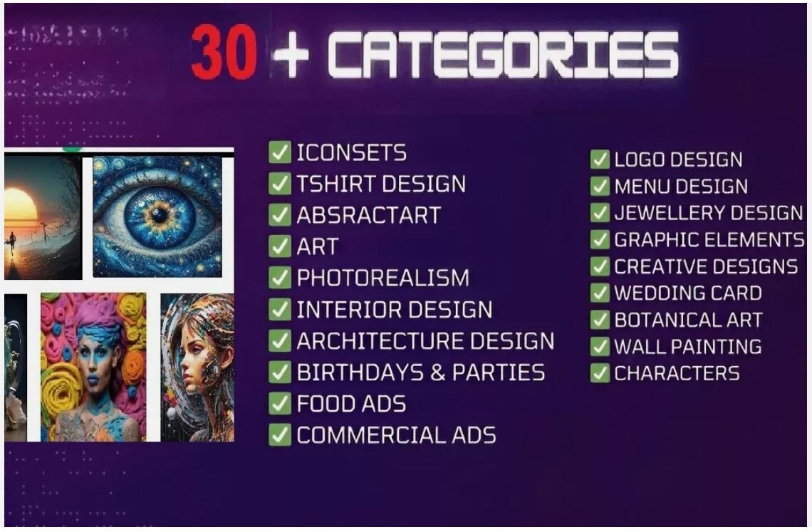 21,000+ Midjourney Prompts (30+ Categories) + 1500 best keywords