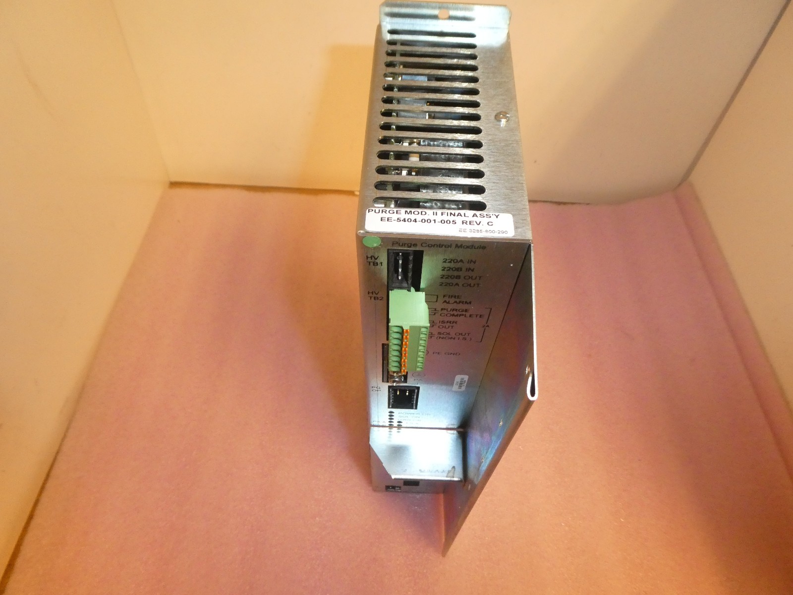 PURGE MODULE II , EE-5404-001-005, FANUC ROBOTICS, 220VAC, 50/60 HZ, 2 FUSE