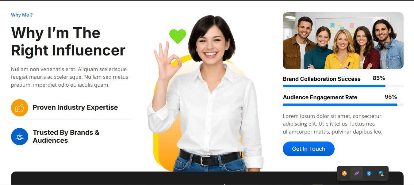 Great Infuencer Website with Bundle Deal for Content Creators with Free Hosting