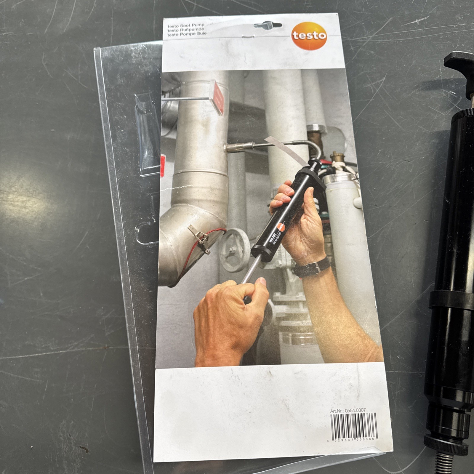 Testo Pump type smoke tester measuring soot in exhaust gas 05540307