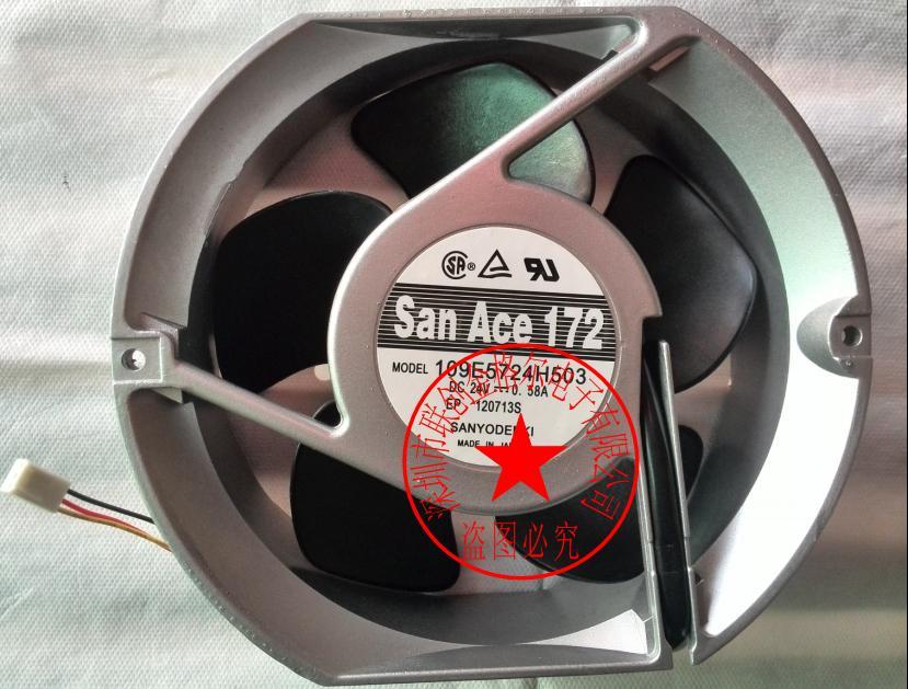 Original SANYO San Ace 172 109E5724H502 fan DC24V 0.58A 172*150*51MM #M2740 QL