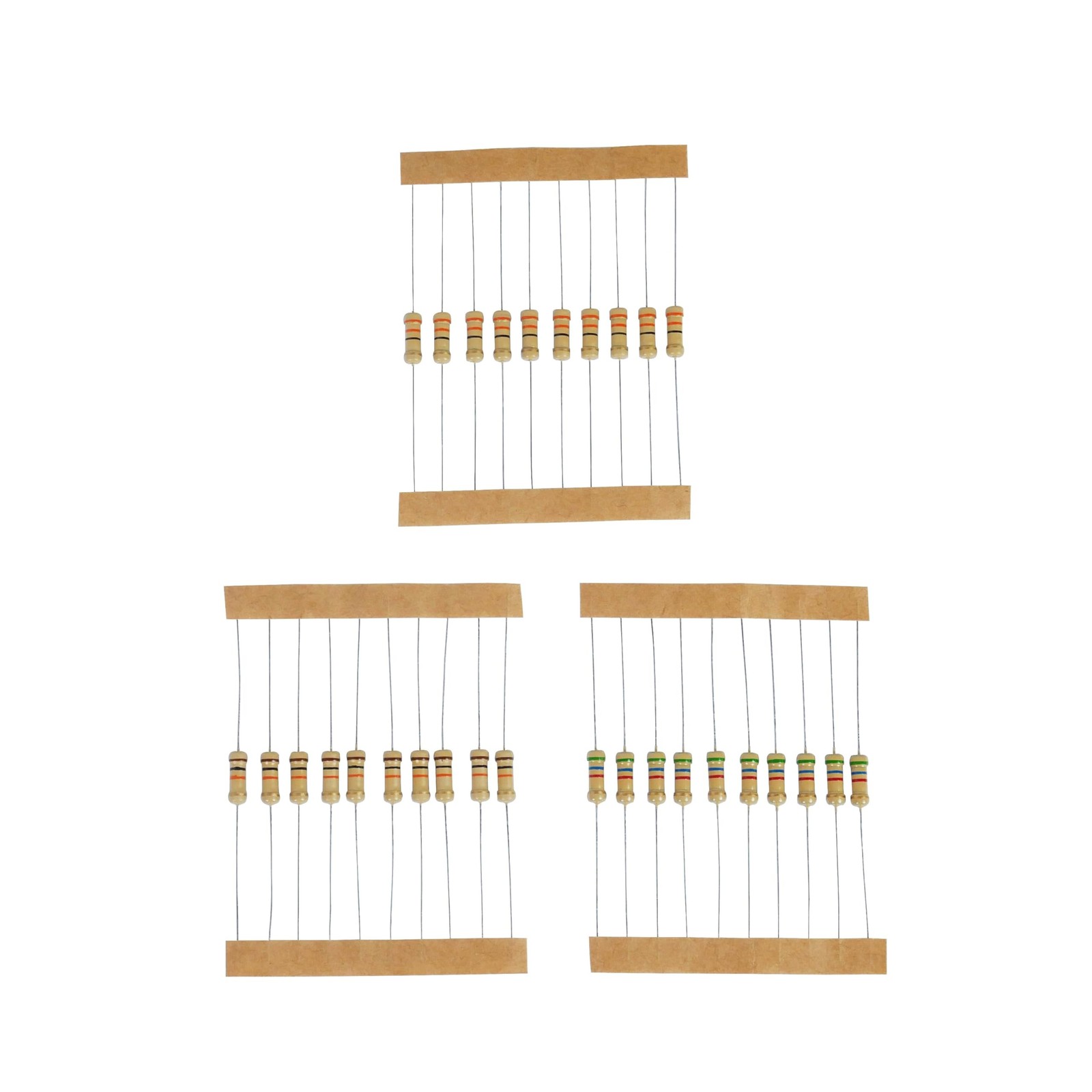 150 Values 1500 Pieces Resistor Kit 1 Ohm-10M Ohm, 1/2W 5% Carbon Film Resist…