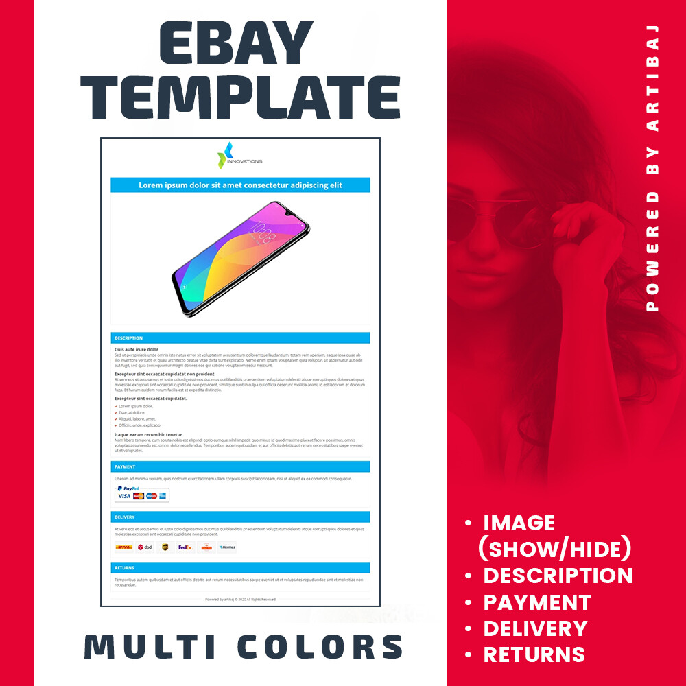 eBay Template/Auction Template 2020 [tagbot, baselinker]