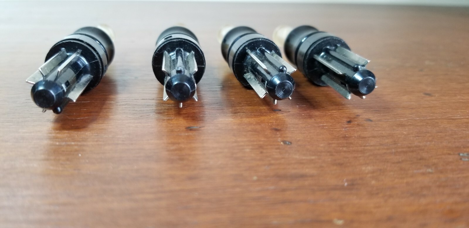Pair of Vintage Five Blade Pin Connectors