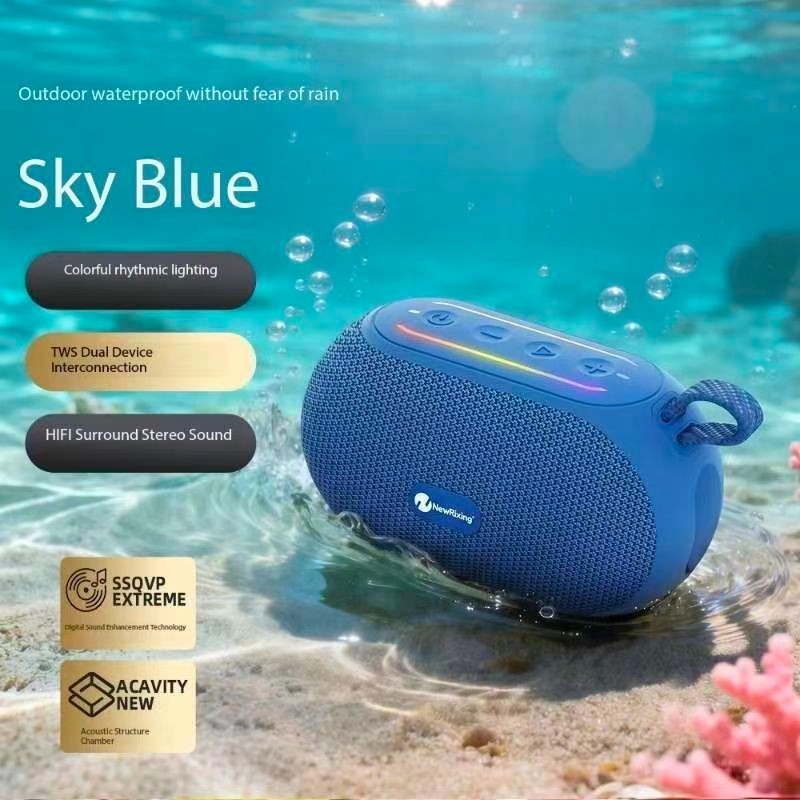 Waterproof Outdoor Wireless Bluetooth Mini Speaker with Extra Heavy Bass
