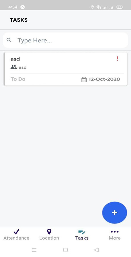 Employee Attendance Tracker EMS | Employee Android + iOS App | React Native