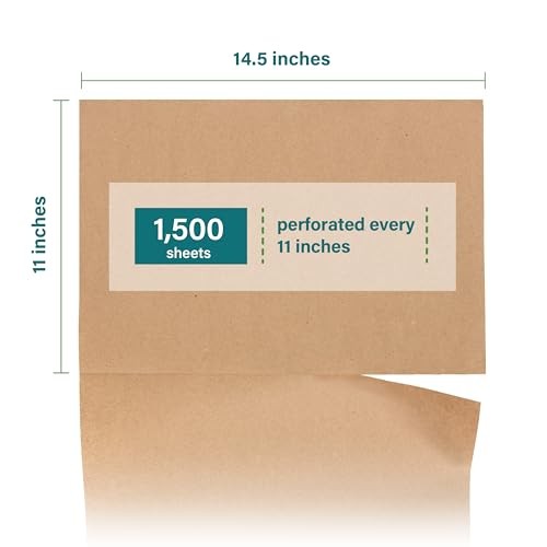 1500 Brown Packing Paper Sheets 14.5×11 Kraft Moving Shipping Void Fill Elementr