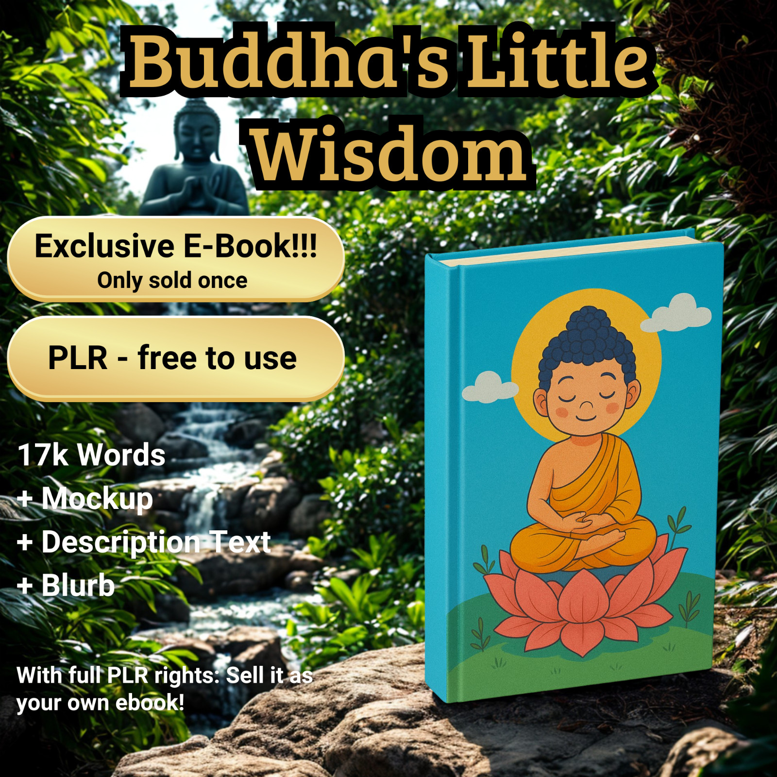 Buddha’s Little Wisdom 17k words Exclusive PLR e-book – sold only once