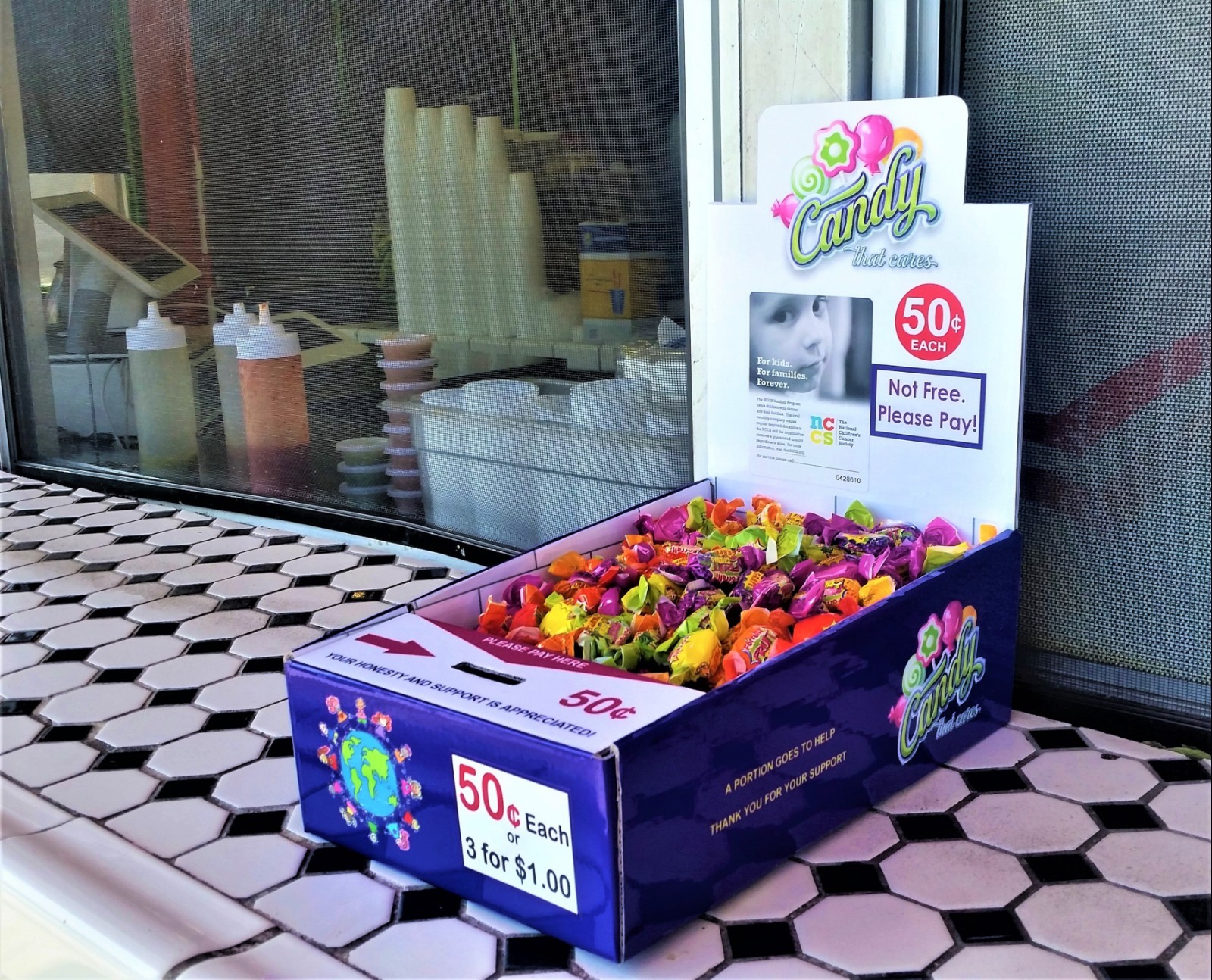 5 New Vending Route Display Honor Boxes Sells Candy & Lollipop Donation Charity