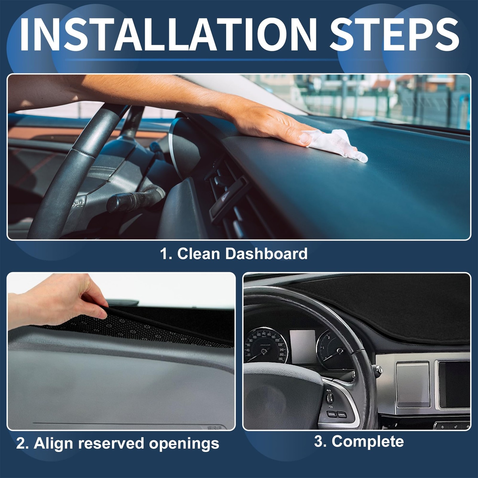 Dash Cover, Center Console Non-Slip Dashboard Carpet Mat for Subaru Outback 2…