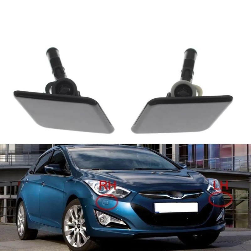 2pcs Optimized Sprayer Headlight Washer Nozzle Guard Corrosion Resistant for i40