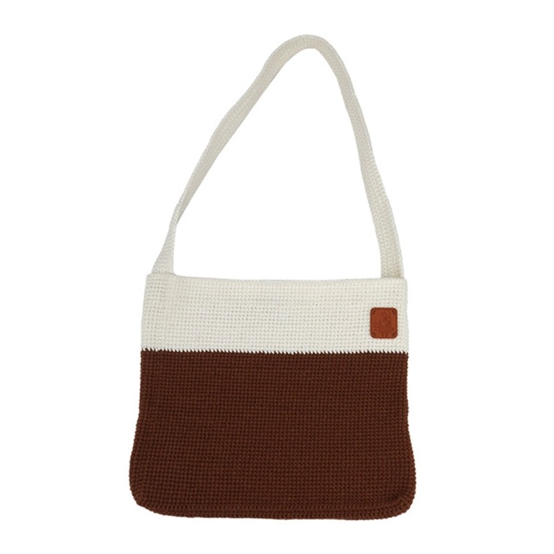 DIY Crochet Shoulder Bag Kits for Beginners, DIY Crochet Starter with Yarn, Hook