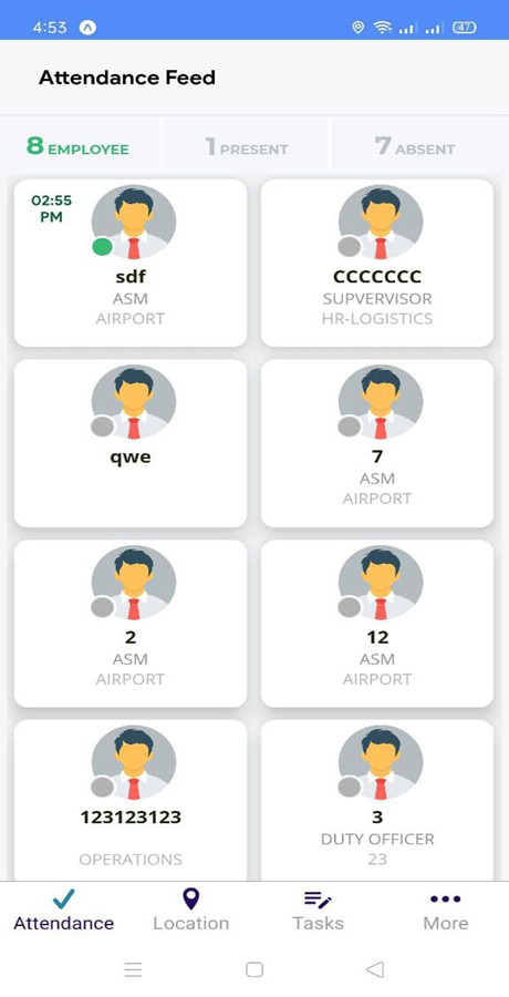 Employee Attendance Tracker EMS | Employee Android + iOS App | React Native