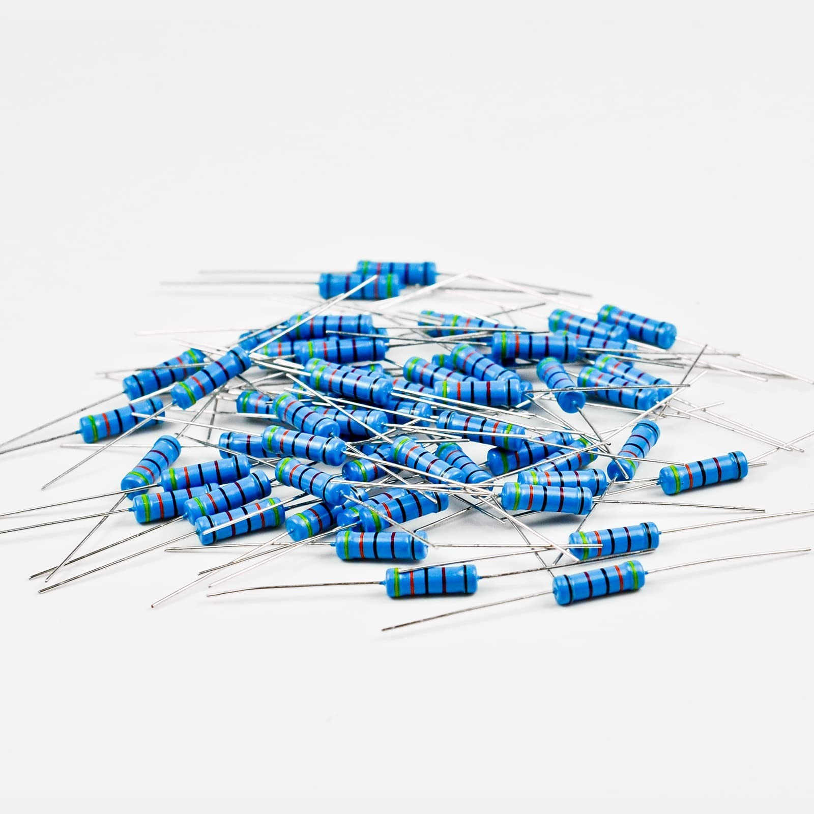 2W 250pcs 25 Value 0.68R-1MR Ω Ohm ±1% Tolerance 0.01 Metal Film Resis