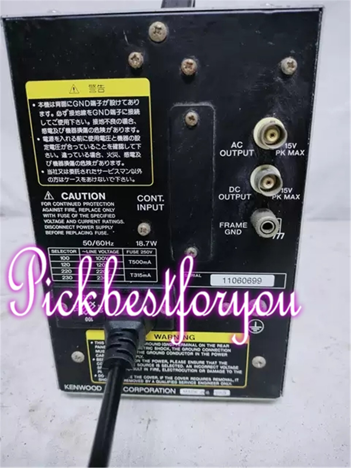 1PC USED 100% Test KENWOOD VT-182 Noise Meter (By DHL or Fedex) #H613DD YD