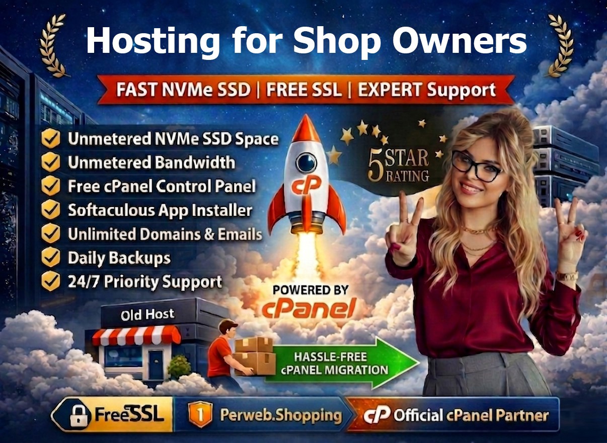 Hosting for Shop Owners – 🛒 Lightning-Fast & Secure SSD SSL | Just $14.99/Year!