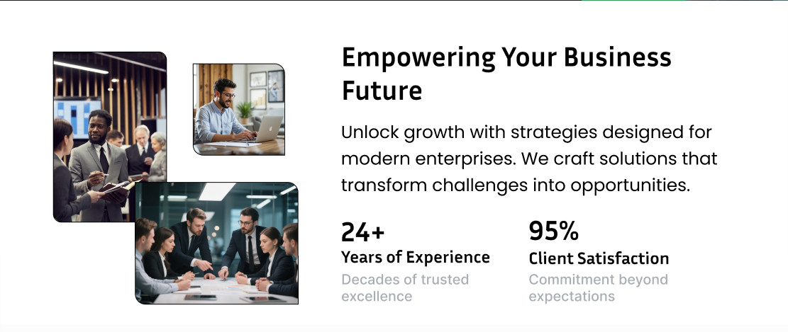 Business Consulting Website Template | Corporate Landing Page Financial Advisoce