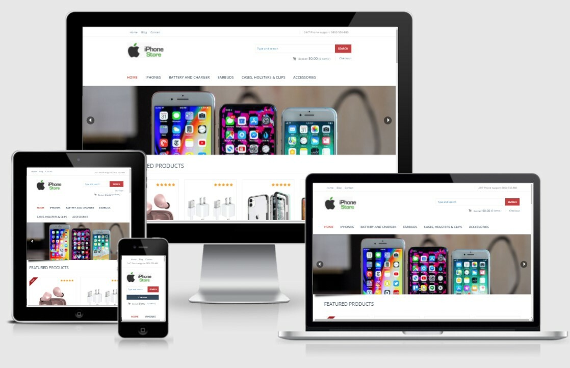 iPhones & Accessories Earbuds Website – Amazon Affiliate/DropShip + eCommerce