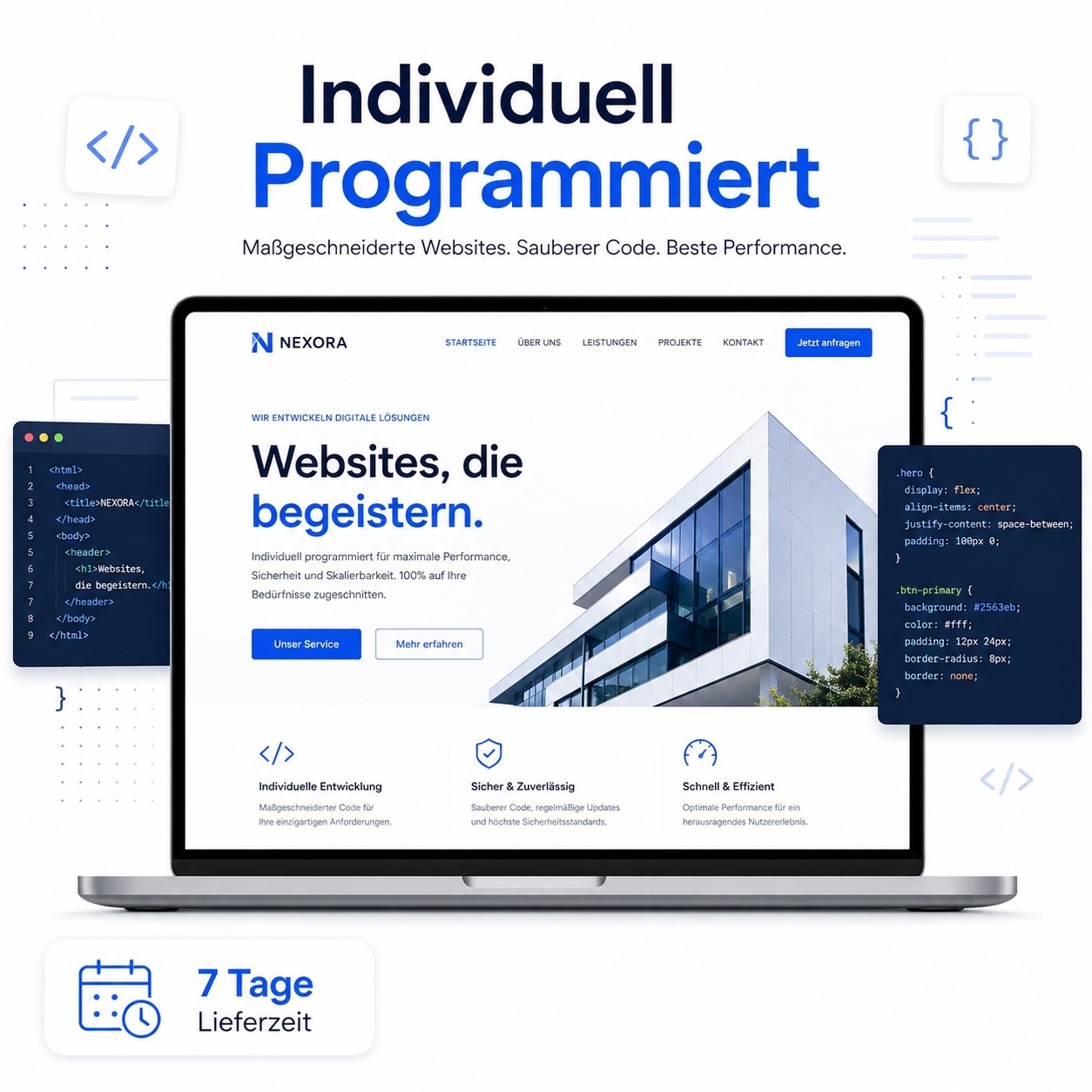 Custom Programmed One Page Website | Modern Web Design | SEO | GDPR