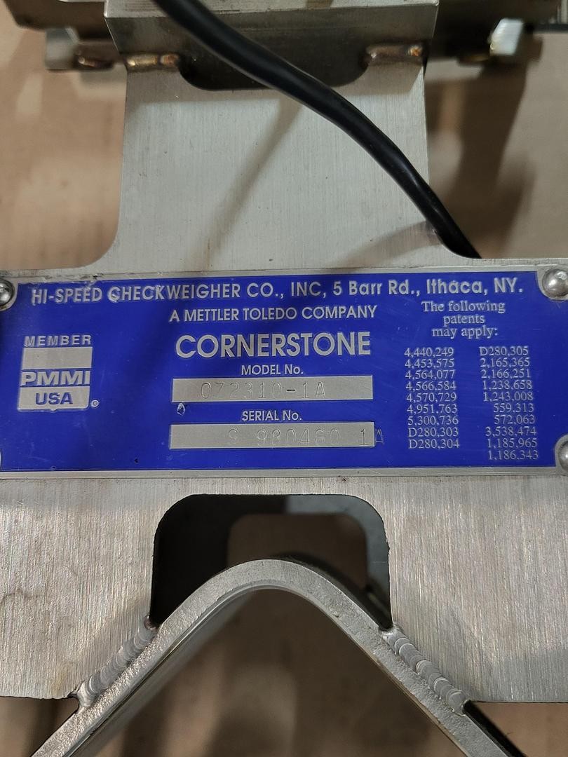 Mettler Toledo Cornerstone Hi-speed Checkweigher CZ2310-1A Ser # S980460 1A