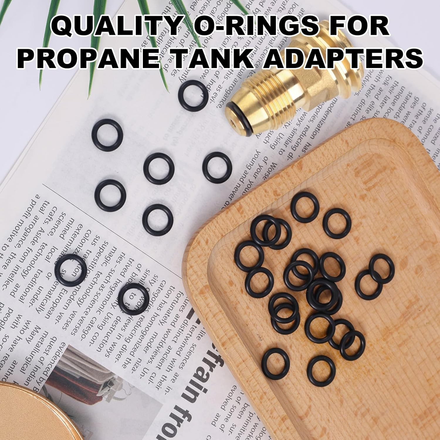 BOXOB 30pcs Propane O-Rings for Soft Nose POL Seal Fittings, Rubber Leak-Proof S