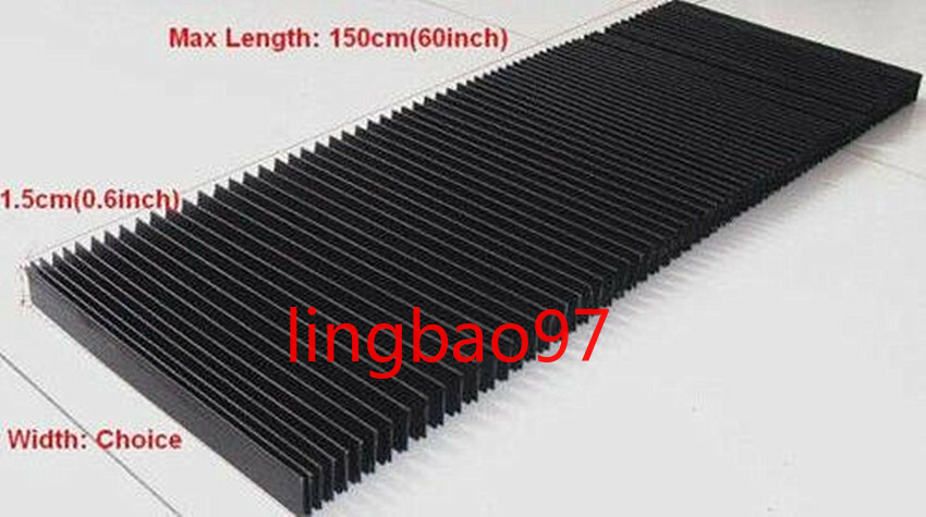 Flexible CNC Engraver Machine Protective Flat Accordion Bellows Cover Tool 200mm