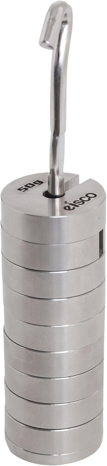 Slotted Mass Set with Hanger – Stainless Steel – 9 Weights Totaling 500G