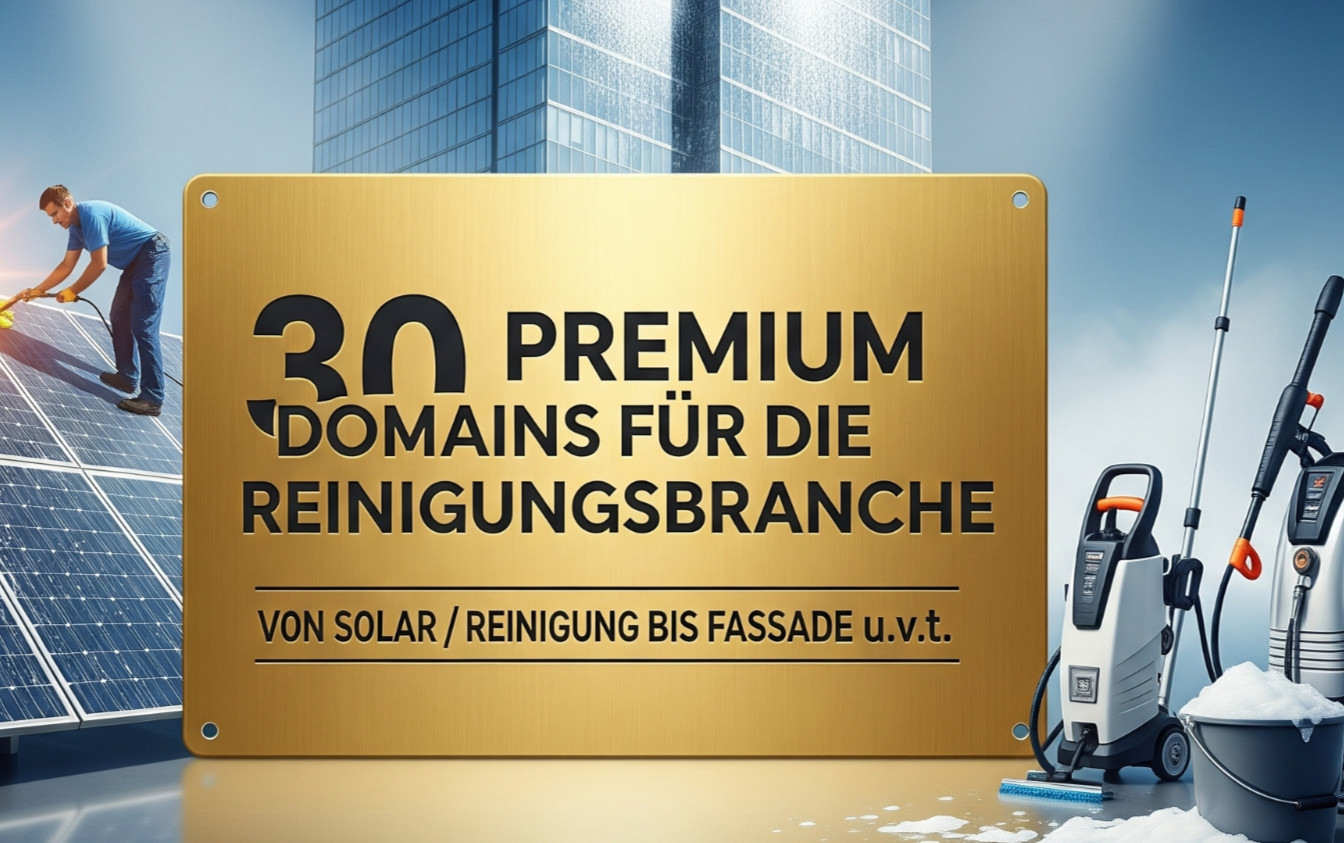 PREMIUM DOMAIN CLEANING INDUSTRY | CLEANING / SOLAR / FACADE LEAD DOMAINS!