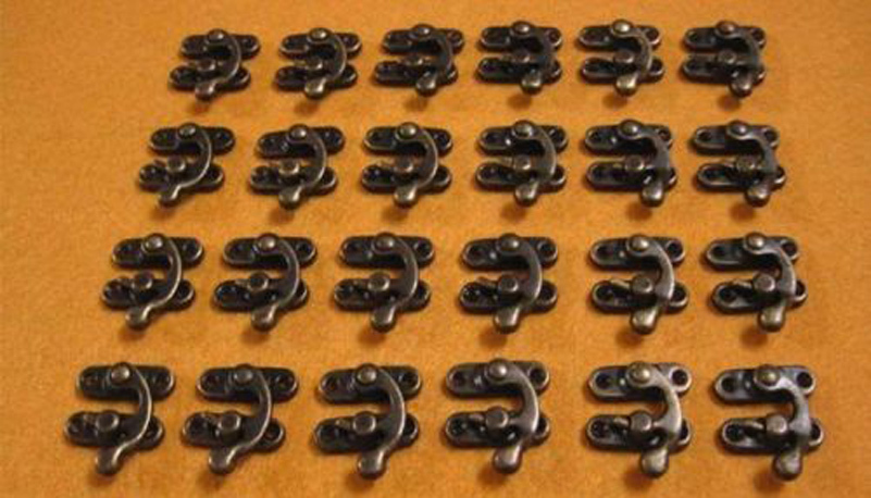 6x Lot Swing Hook Clasp For Leather Wood Crafting Case Box with Screw #M058 QL