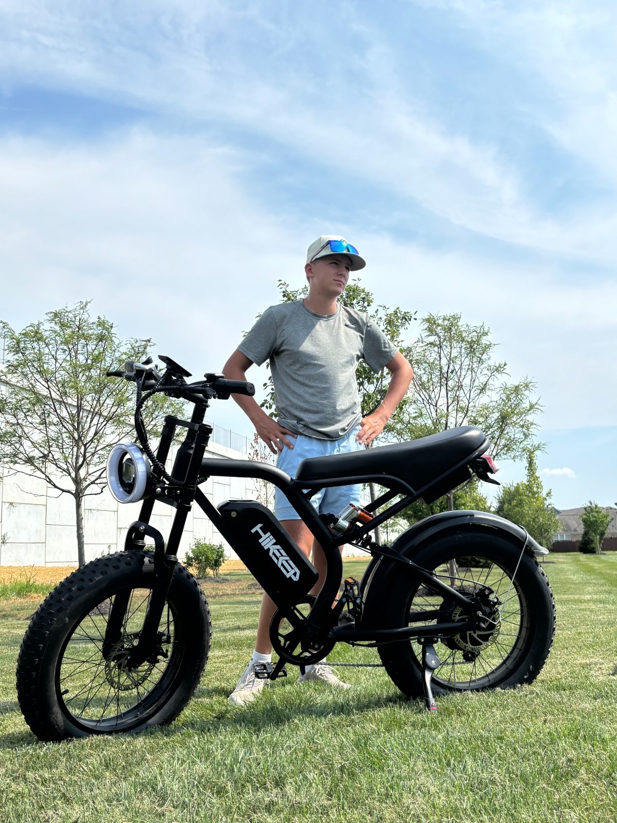 Hikeep ebike 20″ Fat Tires Mountain Electric Bicycle for Adults 1000W 48V 28 MPH