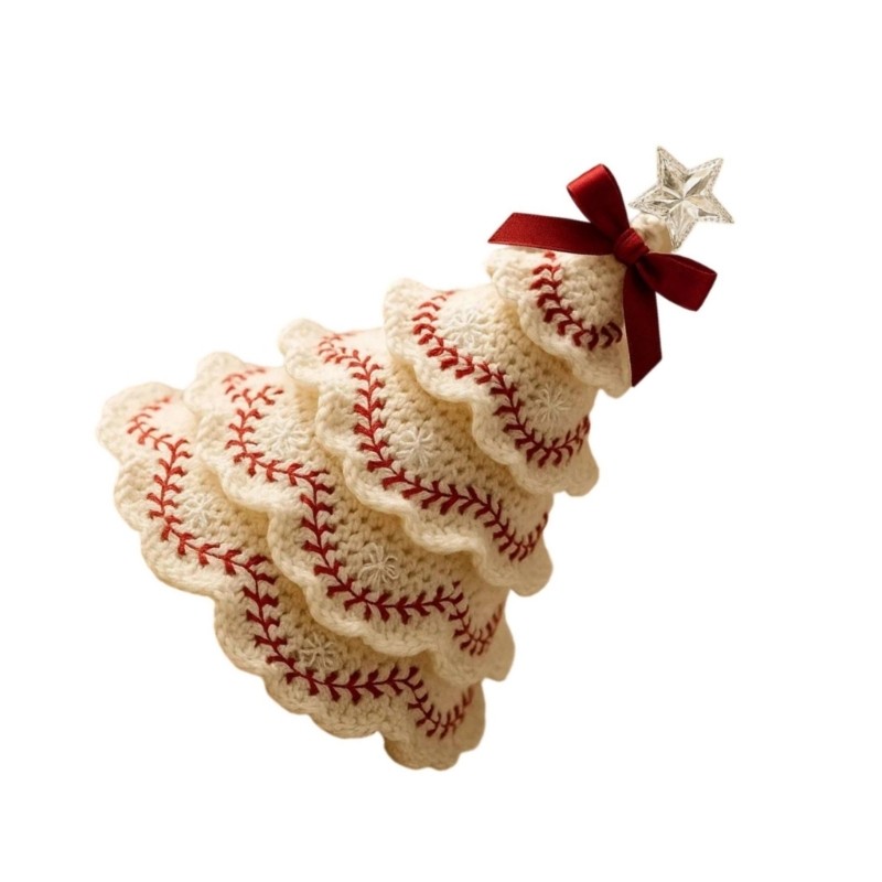 Handmade Crochet Christmas Tree Supplies Beginner Crochet Set With Instruction