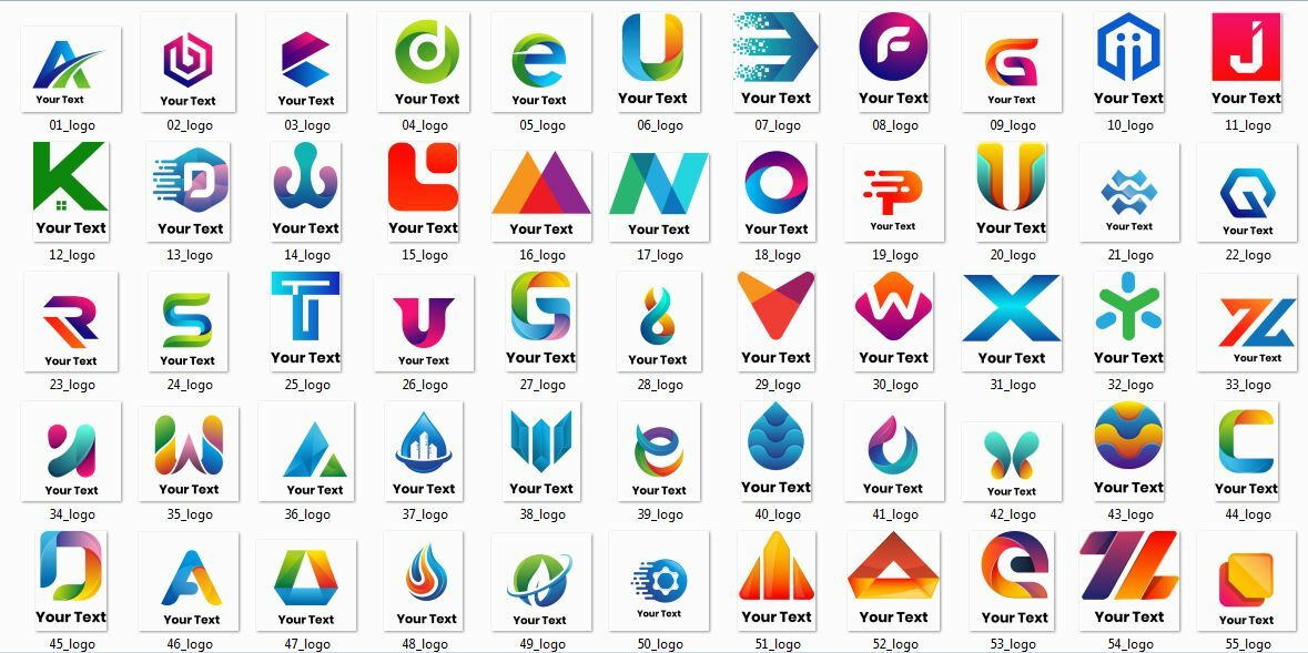 100 Exclusive Logo Templates for 1$