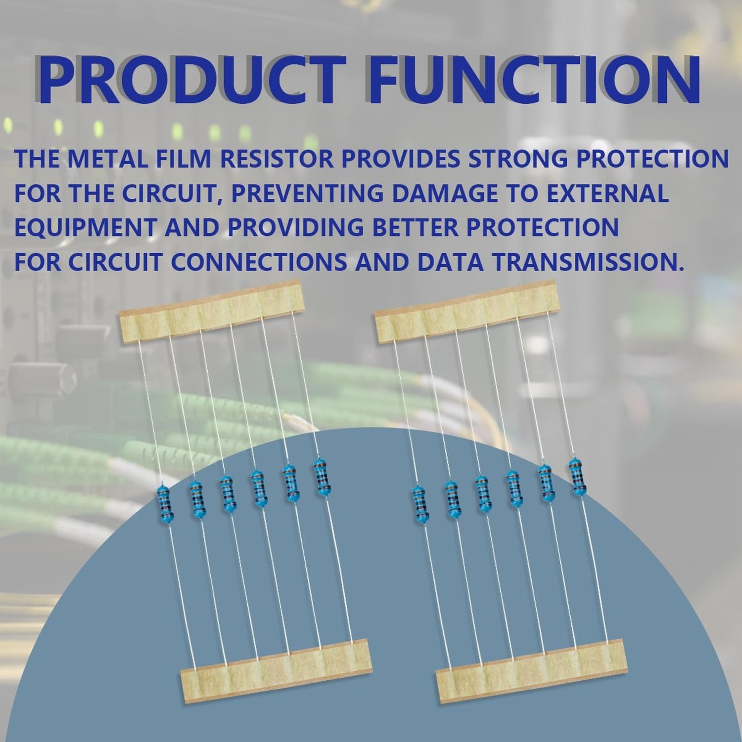 100 Pcs 1/4W 1% Tolerance 3.3K Ohm Metal Film Resistor Resistance for DIY Pro…