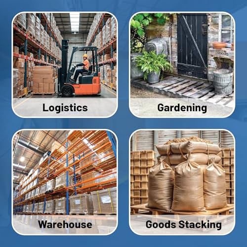 Greaton 48x40x5 Wooden Pallet Kit Heavy-Duty Industrial Pinewood Flat-Pack 1-Pac