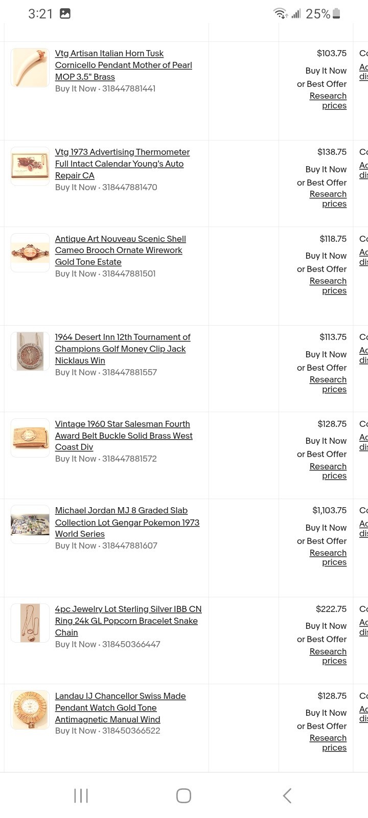 eBay Store Inventory 2296 Vintage Knives Video Games Coins Token Books $100k+